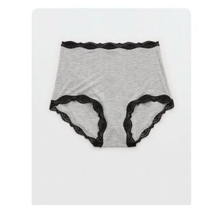NWT Aerie Superchill Modal Lace High Waist Boybrief Panty